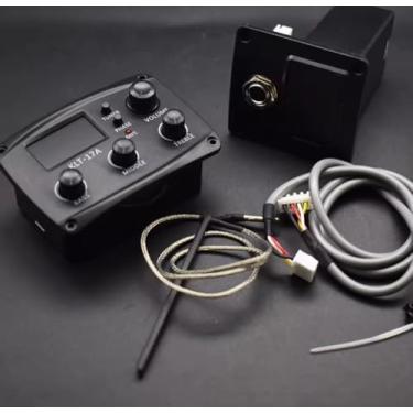 Imagem de KLT-17A Sistema de Pré-Amplificador EQ para Violão Acústico com Afinador Digital, Equalizador 3 Bandas, Captador, 70x48mm