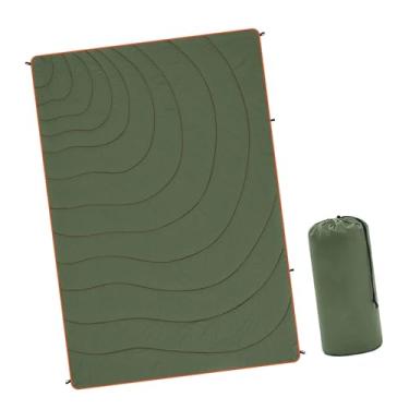 Imagem de IEUDNS Cobertor de acampamento, equipamento quente, multiuso, às intempéries, leve e edredom para clima frio, ideal para festas ao ar livre e, Verde