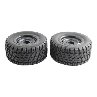 Imagem de Colaxi 2 peças de pneus de carro RC 1:16, peças de reposição 6035, rodas de borracha para modificação, fáceis de instalar, para o modelo de carro de controle