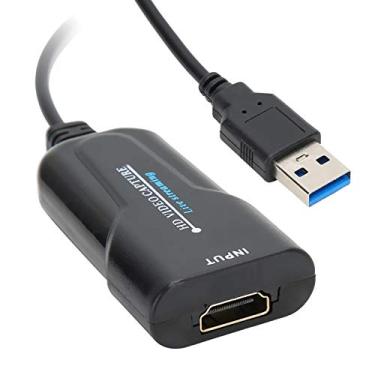 Imagem de SUNGOOYUE Placa de Captura de Vídeo, Dispositivo de Captura de Jogos USB 2.0 1080p, Placa de Gravação Plug and Play Compatível Com, One, U para Transmissão Ao