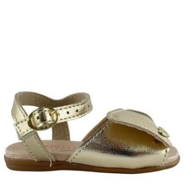 Imagem de Sandália Infantil Molekinha Dourada com Laço Frontal 2743103-Feminino