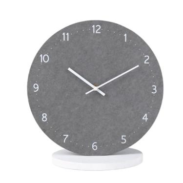 Imagem de Relógio de parede Relógio de parede com painel colorido, estilo nórdico minimalista, funcionamento silencioso e alimentado por bateria para decoração de casa(Dark gray)