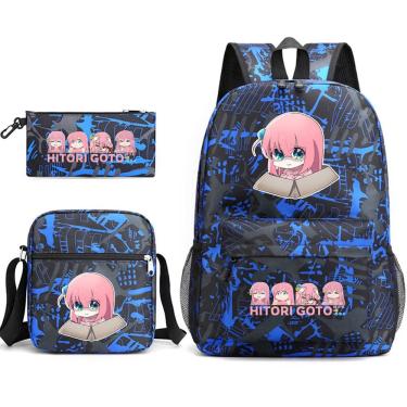 Imagem de Conjunto de mochilas escolares Bocchis Rocks Gotohs Historis Cartoon Kids