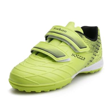 Imagem de MiFeloo Chuteira de futebol infantil para uso ao ar livre para crianças pequenas/meninos grandes e meninas, Amarelo/preto, 15