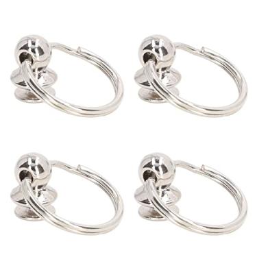 Imagem de Zerodis Parafusos Chicago de Cabeça Redonda Prateada Com Anéis de Tração, 20 Conjuntos de Rebites de Ferro para Artesanato Em Couro, Bolsas DIY, Cintos, Sapatos, Fechos Mecânicos de Chapéus