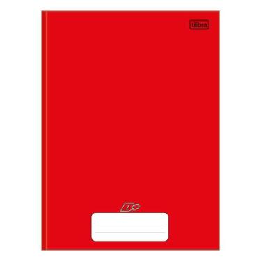 Imagem de Caderno Brochura Tilibra Capa Dura 1/4 Vermelho 96 Folhas, Vermelho