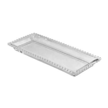 Imagem de Travessa De Cristal Bolinha Pearl Wolff 30x13cm