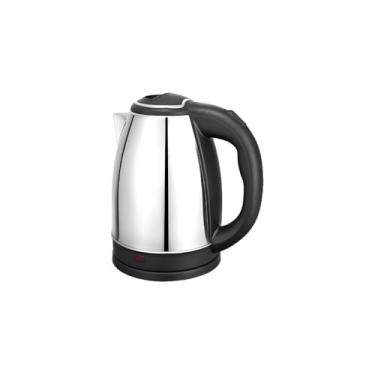 Imagem de Chaleira Elétrica 2 Litros, Aço Inoxidável, 1000W, Base 360°, Desligamento Automático, Preta e Inox, 127V