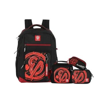 Imagem de Kit Enaldinho Mochila Costa + Lancheira + Estojos Box Triplo