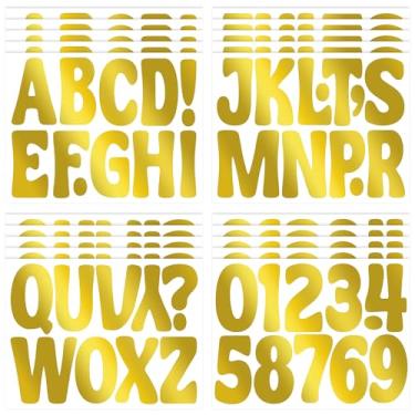 Imagem de 20 folhas de letras para quadro de avisos, 215 peças, adesivos de letras grandes com números do alfabeto, adesivos autoadesivos de vinil, para cartazes, exibição de sala de aula, artesanato, decoração