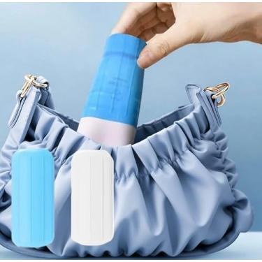 Imagem de Capas de silicone para garrafas, pacote com 2 mangas de higiene à prova de vazamento, acessórios elásticos de viagem para xampu e recipientes de cosméticos