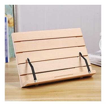 Imagem de Suporte de livro de cozinha para mesa ajustável, suporte de receitas com clipes de papel, dobrável, tablet, smartphone, laptop, suporte de livro