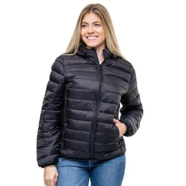 Imagem de Jaqueta feminina bobojaco microfibra capuz removivel - BELLA, Preto, G