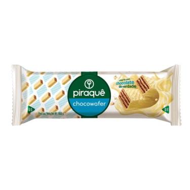 Imagem de Biscoito Wafer Piraquê Chocowafer com Cobertura Chocolate Branco 100,8
