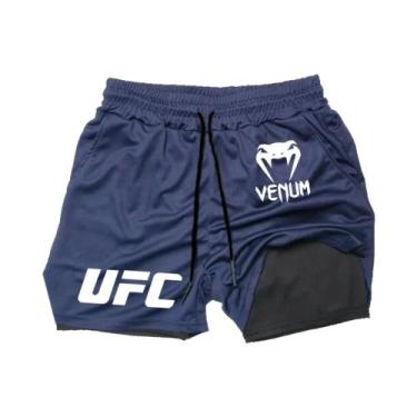 Imagem de Shorts De Treino Esportivos Masculinos De Secagem Rápida Com Camada Du