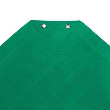 Imagem de Tela Sombrite Toldo Decorativa Verde Com Bainha e Ilhós 5x5m + Kit de 