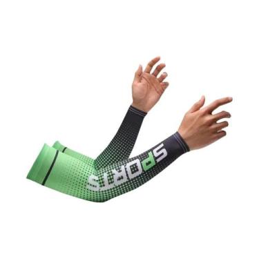 Imagem de Mangas De Proteção UV Em Seda Gelada, Protetor Solar, Resfriamento, An