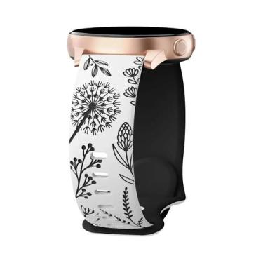 Imagem de Pulseira De Silicone Gravada De 20mm Para Samsung Galaxy Watch 7/6/5/4