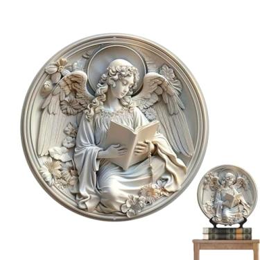 Imagem de Esculturas de parede, arte de parede de metal ao ar livre,Esculturas de fadas Artes de parede de metal - Escultura de parede, decoração de porta frontal de fazenda, decoração de parede de sala de esta