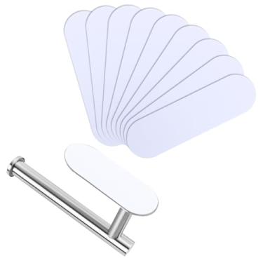 Imagem de Pacote com 8 tiras de substituição autoadesivas (14 cm x 4 cm) para suportes de toalha de papel embaixo do armário (apenas tiras adesivas; suporte de toalha de papel não incluído)