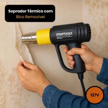 Imagem de Soprador Térmico Potente 2000W 127V com Bico Removível Alta Performanc