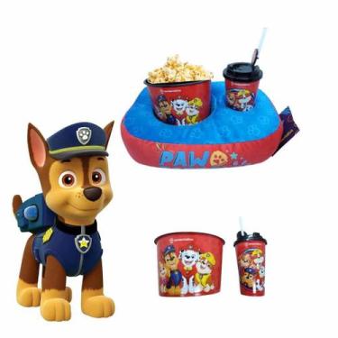 Imagem de Kit Pipoca Patrulha Canina - Almofada, Copo e Balde - Zona Criativa