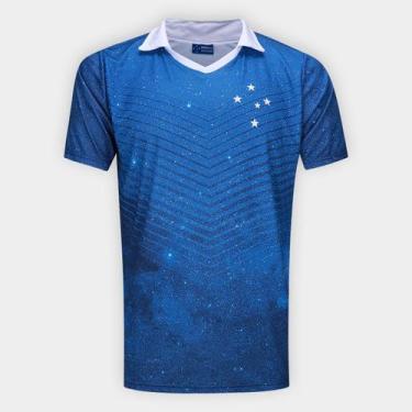 Imagem de Camiseta Cruzeiro Clássica Masculina - Surf Center, Azul royal, P