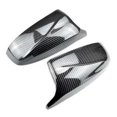 Imagem de Capa Para Espelho Lateral Do Carro, Capa Durável Para Retrovisor, Preto Brilhante/Fibra De Carbono, Padrão, Compatível Com BMW X5, E70, X6, E71, 2008-2013(Carbon fiber)
