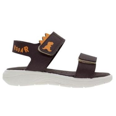 Imagem de Sandália Infantil Menino Kidy 192-0083 Marrom-Masculino