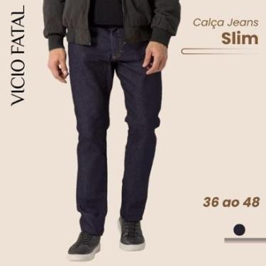 Imagem de Calça Masculina Jeans Reta Tex Denim Resistente-Masculino
