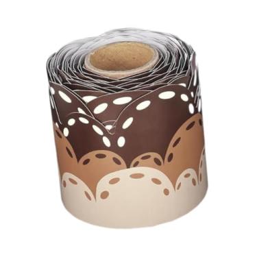 Imagem de IEUDNS Borda Marrom para Quadro de Avisos de 393,70 Polegadas para Festa, Volta às Aulas Ou Sala de Aula.