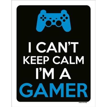 Imagem de Kit 10 Placas I Can`T Keep Calm Gamer Ps 36X46