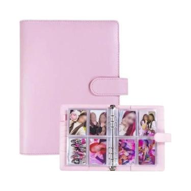 Imagem de Caderno De Couro PU A5, Organizador De Cartões Fotográficos Com 25 Fol
