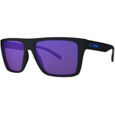 Imagem de ÓCULOS DE SOL MASCULINO HB FLOYD MATTE BLACK BLUE CHROME-Masculino