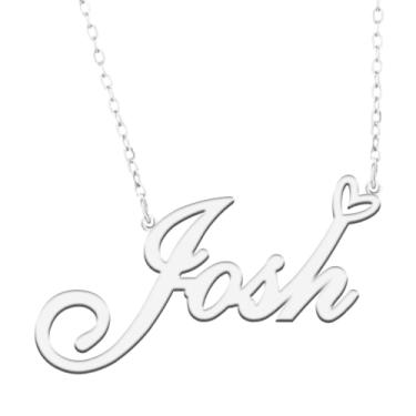 Imagem de A168A Colar de nome personalizado personalizado personalizado colar de nome banhado para mãe filha amizade feminino dia dos namorados aniversário de Natal ano novo, Metal, Sem pedras preciosas