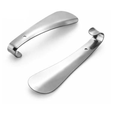 Imagem de Kit 2 Calçadeiras Para Sapatos Calçados Aço Inox Calçar - JPaola