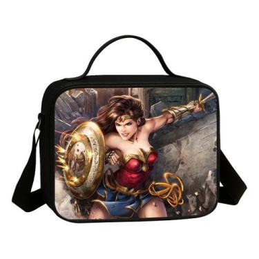Imagem de Lancheira Termica Escolar Avulsa Estampa Menina Heroina Infantil Marav