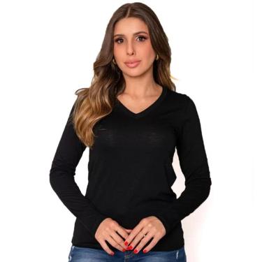 Imagem de Blusa LZT Gola V Lisa Basica - 771-Feminino
