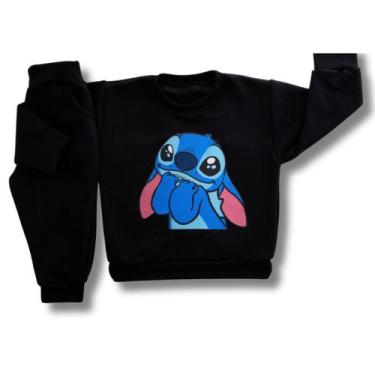 Imagem de Conjunto de Moletom Infantil Bebê Menina Grosso de Frio Peluciado Roup