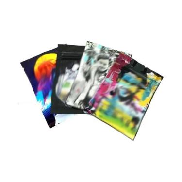 Imagem de Sacos De Armazenamento Coloridos Foscos Reutilizáveis Com Zíper 7x10cm