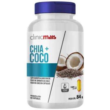 Imagem de Óleo de Coco + Óleo de Chia 60 cápsulas - Clinicmais