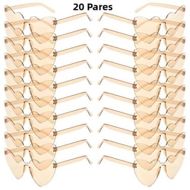 Imagem de Óculos De Sol Femininos Modernos Sem Aro Em Formato De Coração, 16-20 