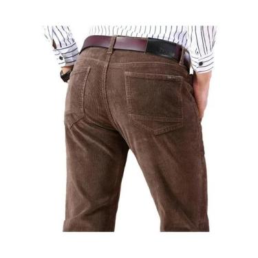 Imagem de Calças Masculinas Slim Retas De Veludo Cotelê Outono 2025 Algodão Gros