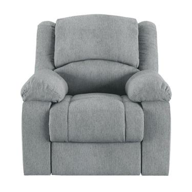 Imagem de Poltrona Do Papai Reclinável Sala De Cinema Barcelona Manual Linho Cinza