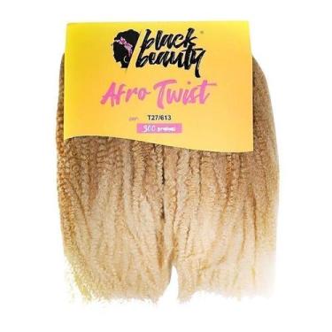 Imagem de Cabelo Sintético Crochet Afro Twist 45cm - Cor Mel/Loiro Claro - Black
