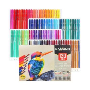 Imagem de Conjunto De Lápis De Cor a Óleo Profissionais 50 72 180 240 300 Peças 