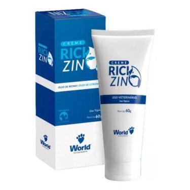 Imagem de Creme Hidratante Óleo Rícino Citronela Cães Gato Ricizim 60g - World