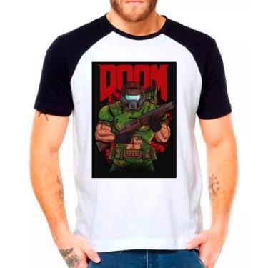 Imagem de Camiseta doom jogos games camisa masculina lançamento 01 - DESIGN CAMI