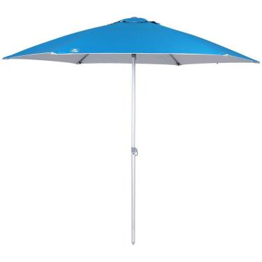 Imagem de Guarda Sol 2,4 M Azul Em Alumínio Com Vareta De Fibra Bel