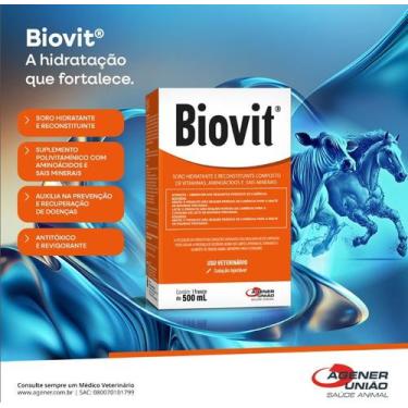 Imagem de Biovit Sol Inj 500ml - Agener União - AGENER UNIAO